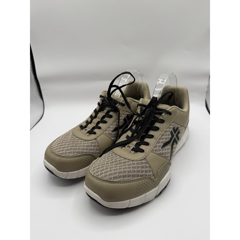 Kuru Quantum Sneakers Mens 10.5 Tan Mesh Athletic Walking Shoes 101343105